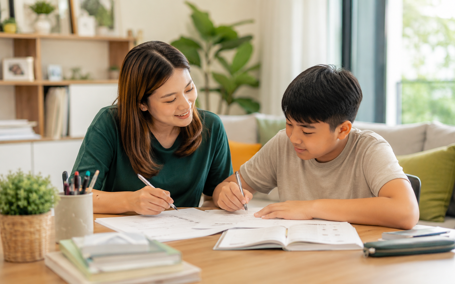Home tuition lesson with a private tutor in Singapore