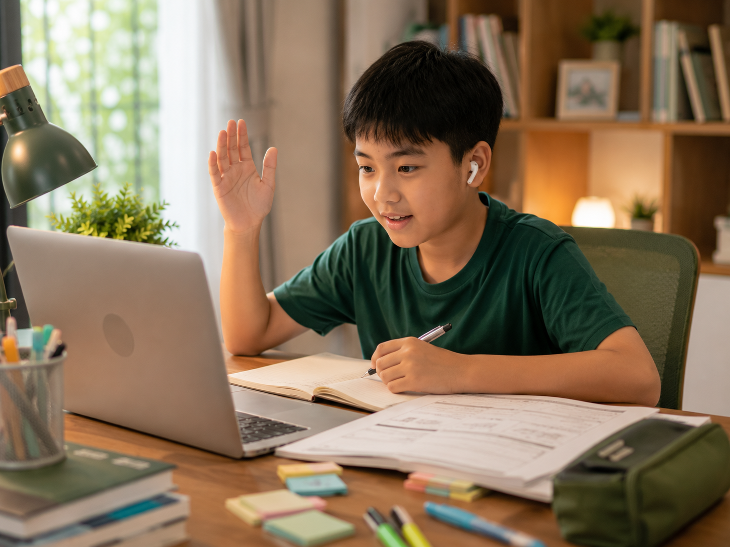Engaging online tutor lesson for a Singapore student