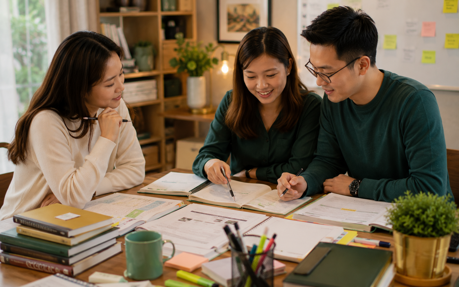 Tutor preparing teaching standards for private tuition in Singapore